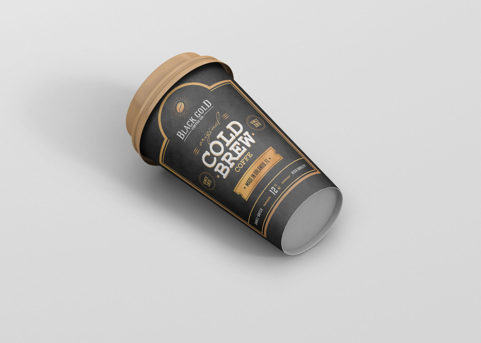 Cold Brew Coffee Cup Mockup