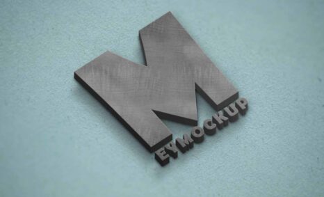 Concrete 3D Logo Mockup