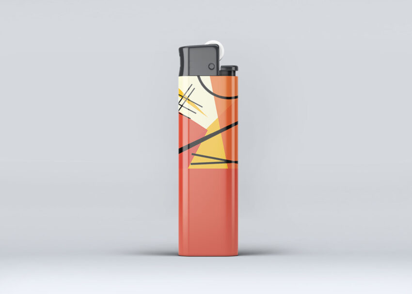Premium Lighter Design Mockup