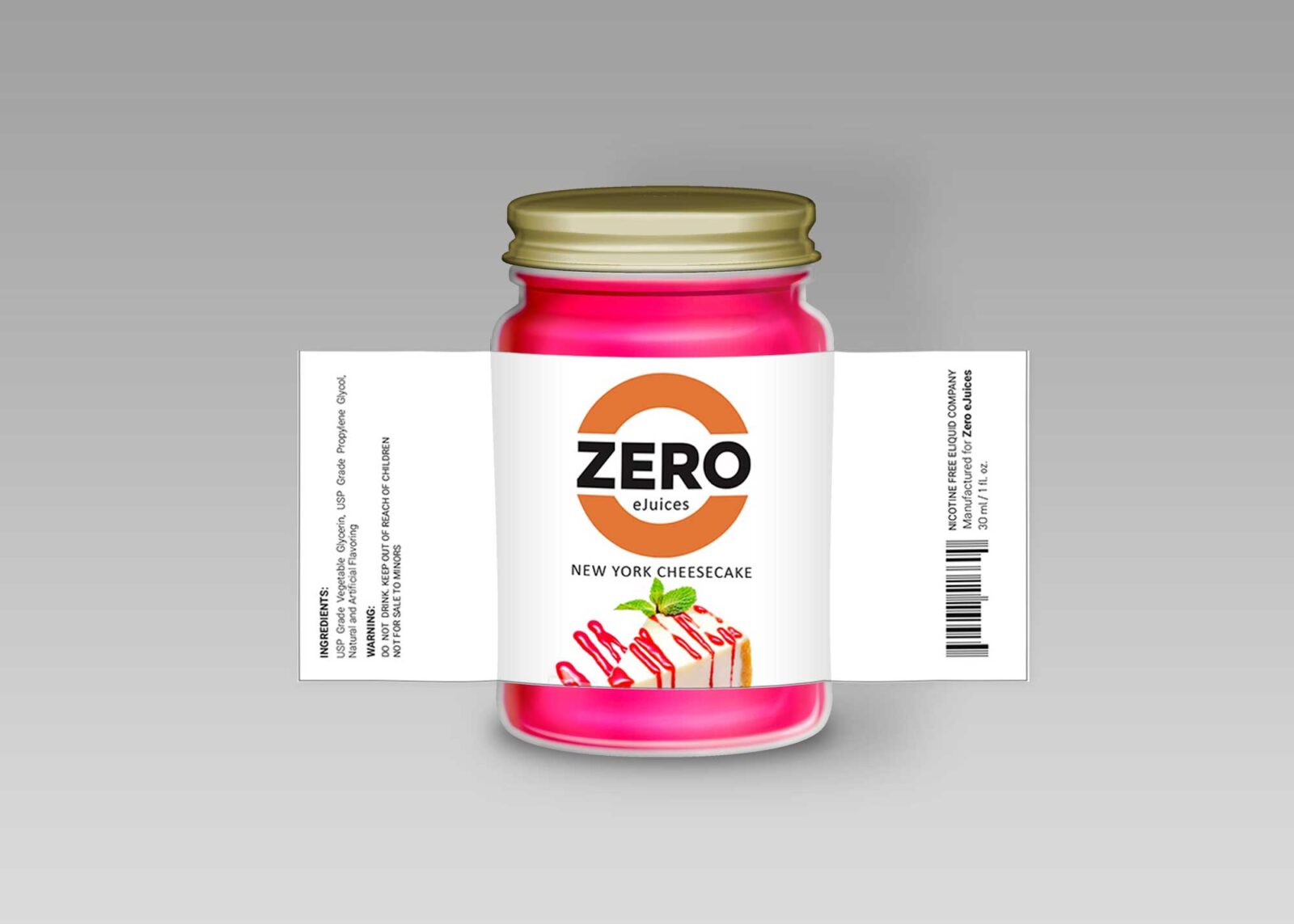 Cheesecake Jar Label Mockup