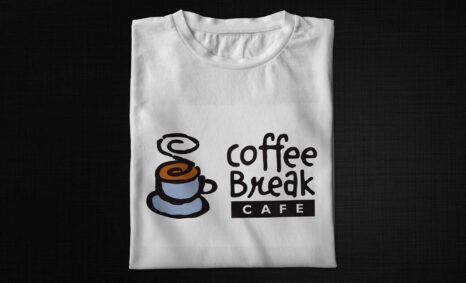 Coffee Break print T-shirt Mockup
