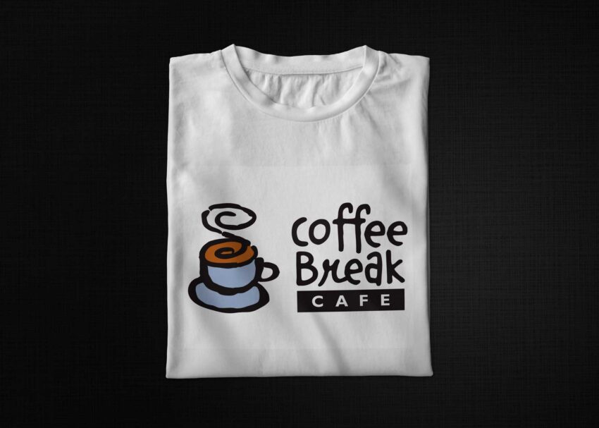 Coffee Break print T-shirt Mockup