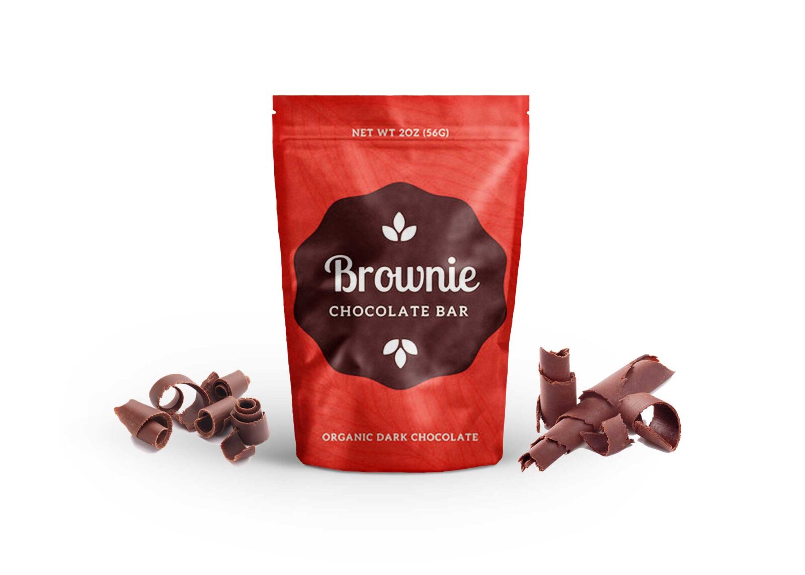 Chocolate Brownie Pouch Mockup