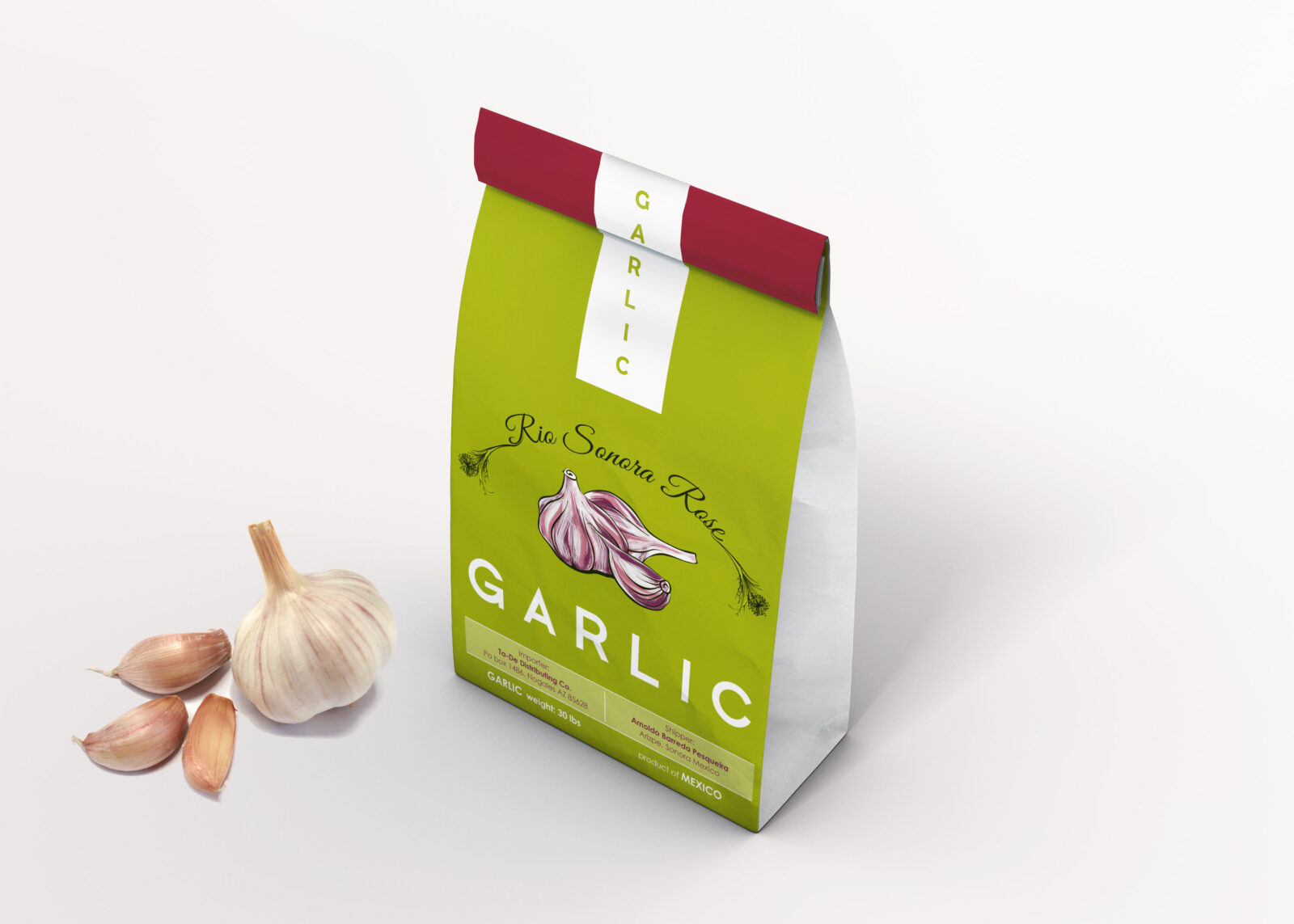 Garlic Paste Pouch Mockup