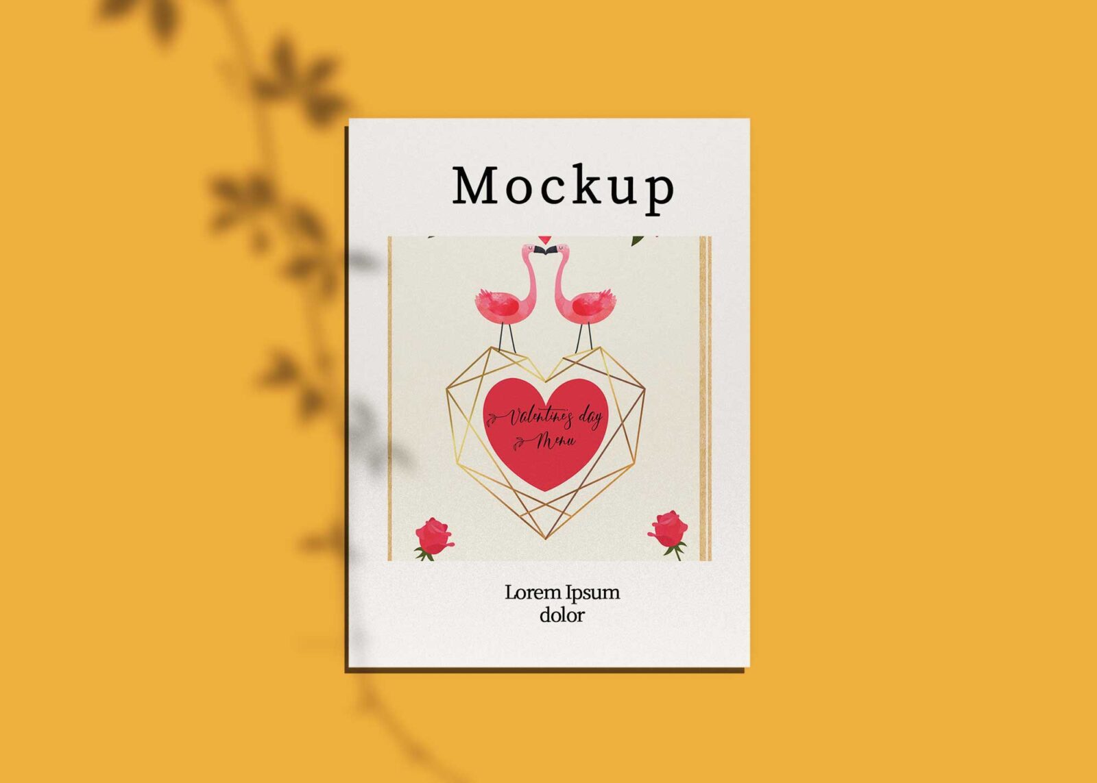 Valentines Day Flyer Mockup