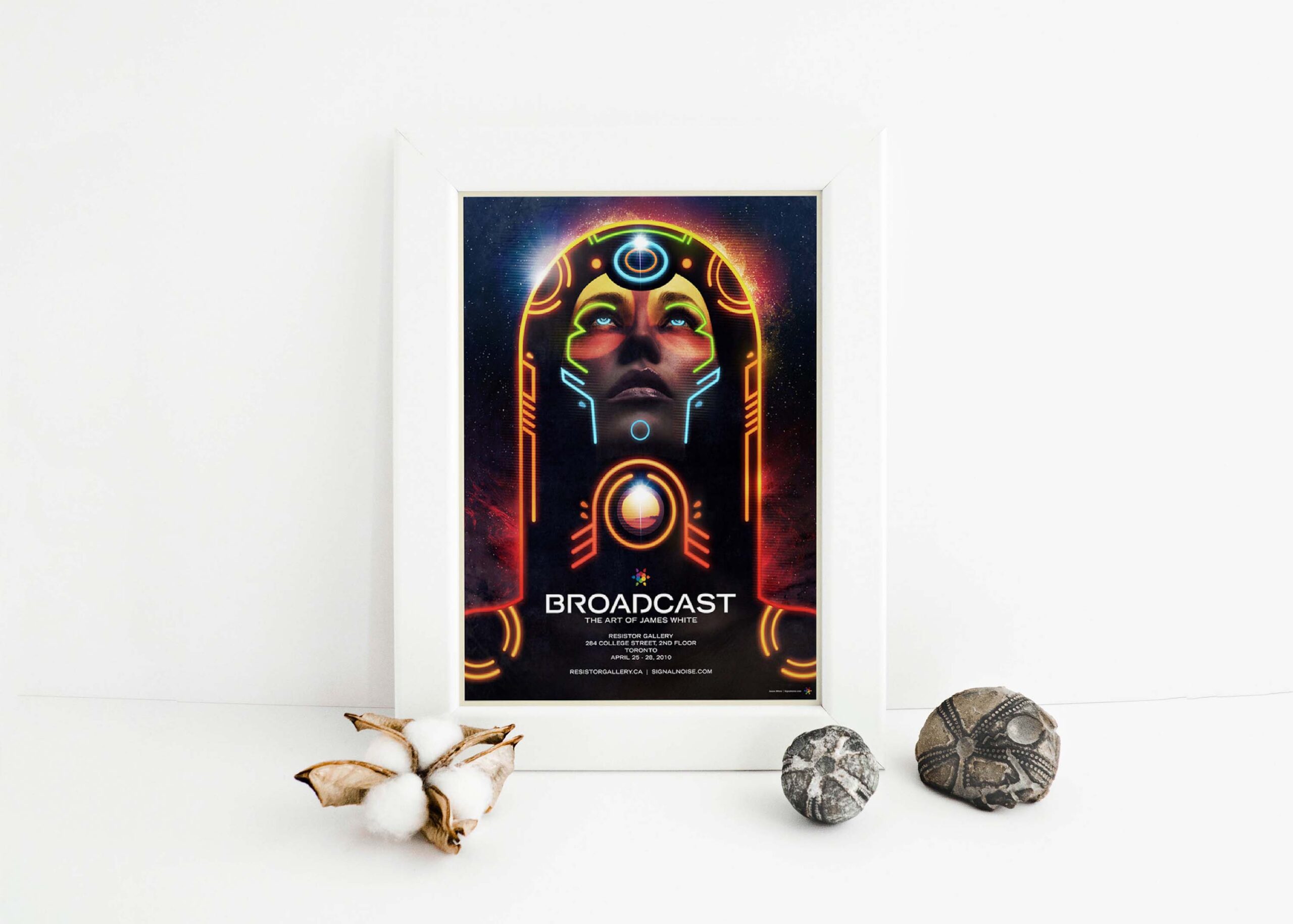 Dark Broadcast Poster Mockup