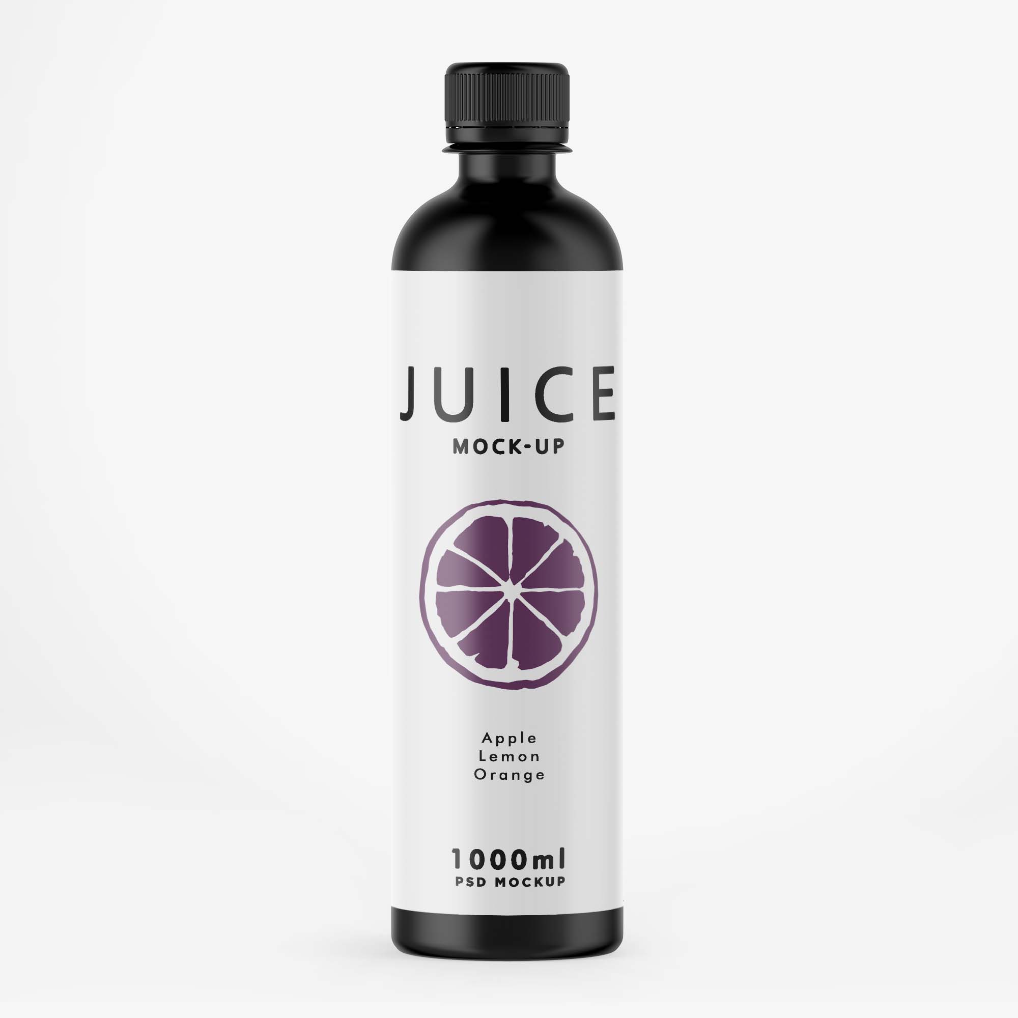 Matte Juice Bottle Mockup