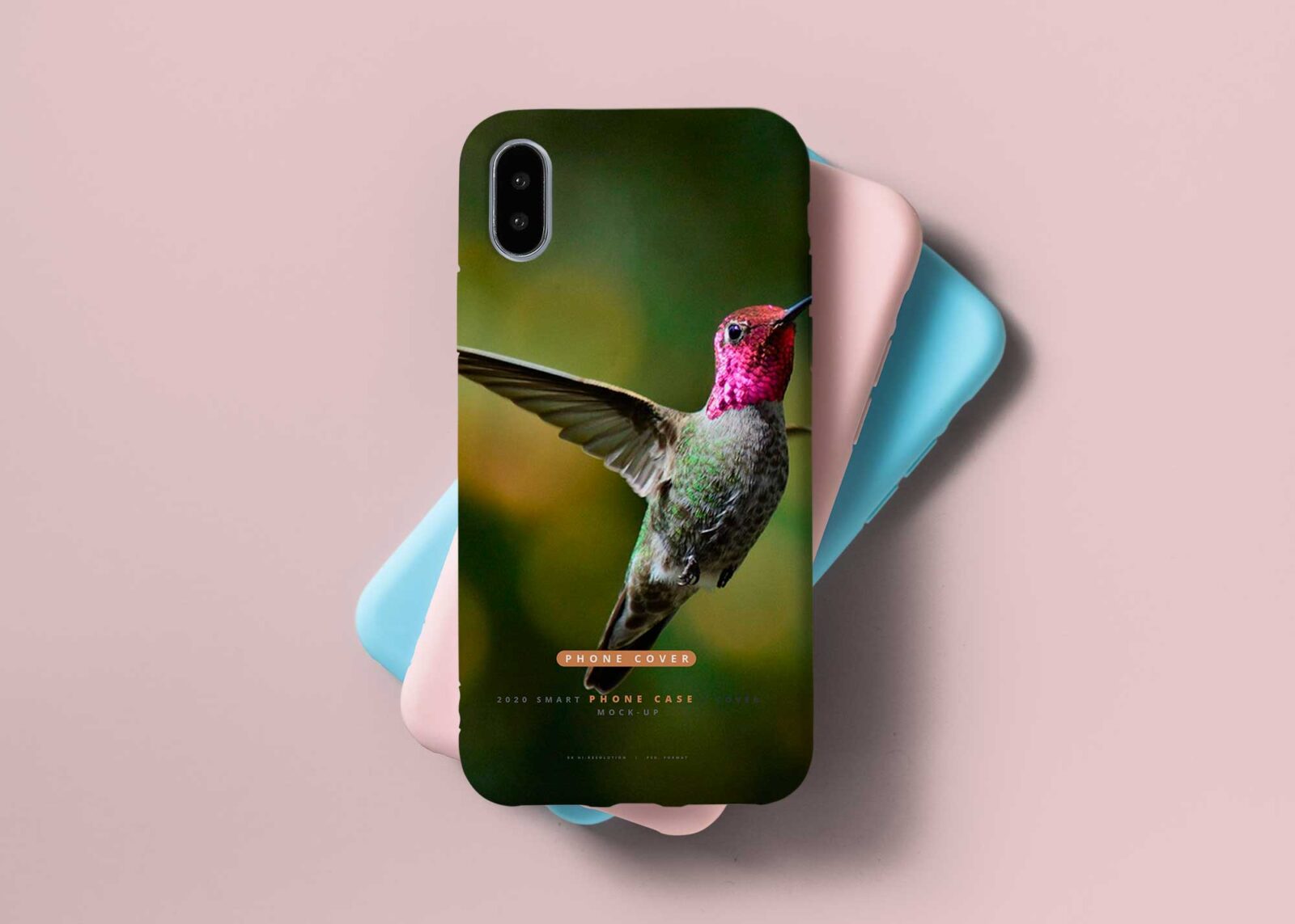 Free New Mobile Back Cover Mockup