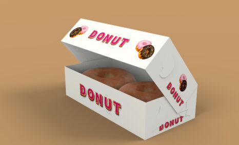 Dunkin Donut Box Mockup