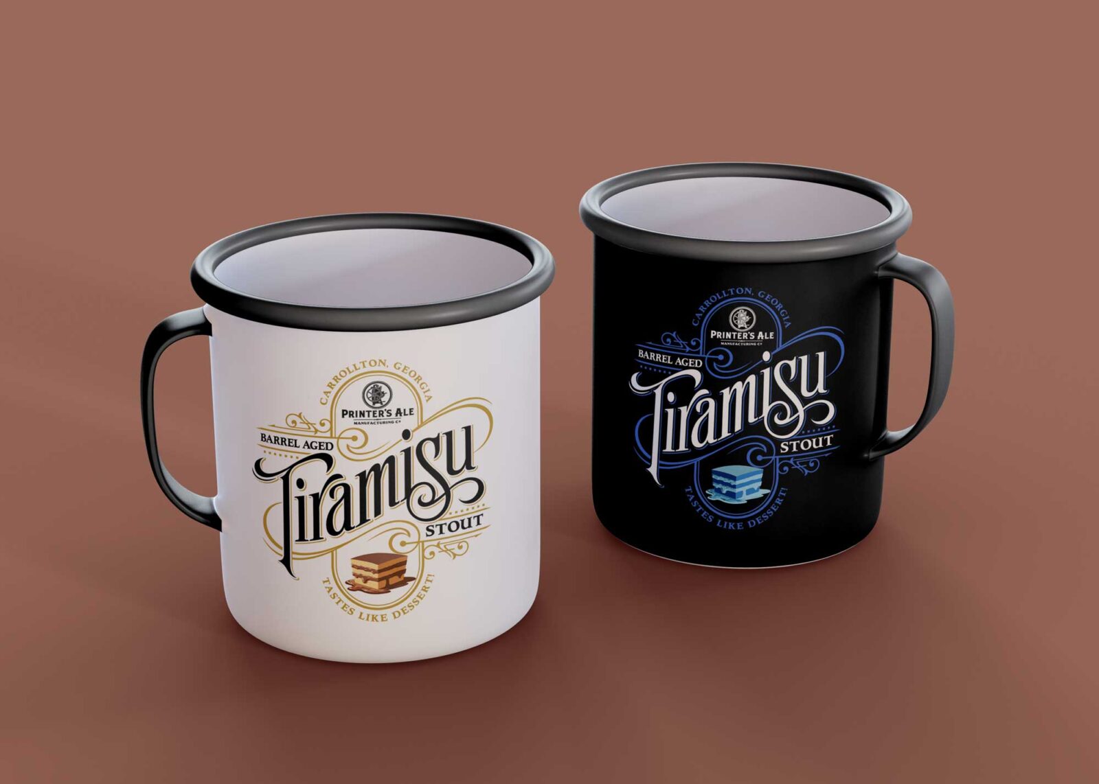 Tiramisu Organic Tea Cup Mockup