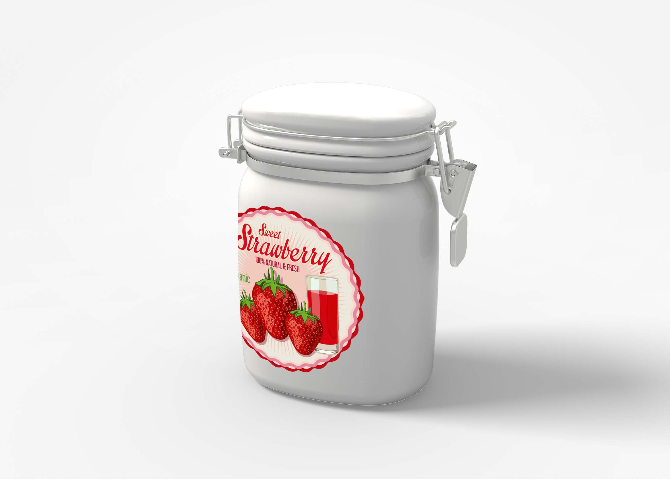 Oval Clip Tin Can Mockup