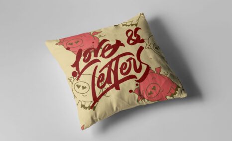 Pillow cover Design Mockup