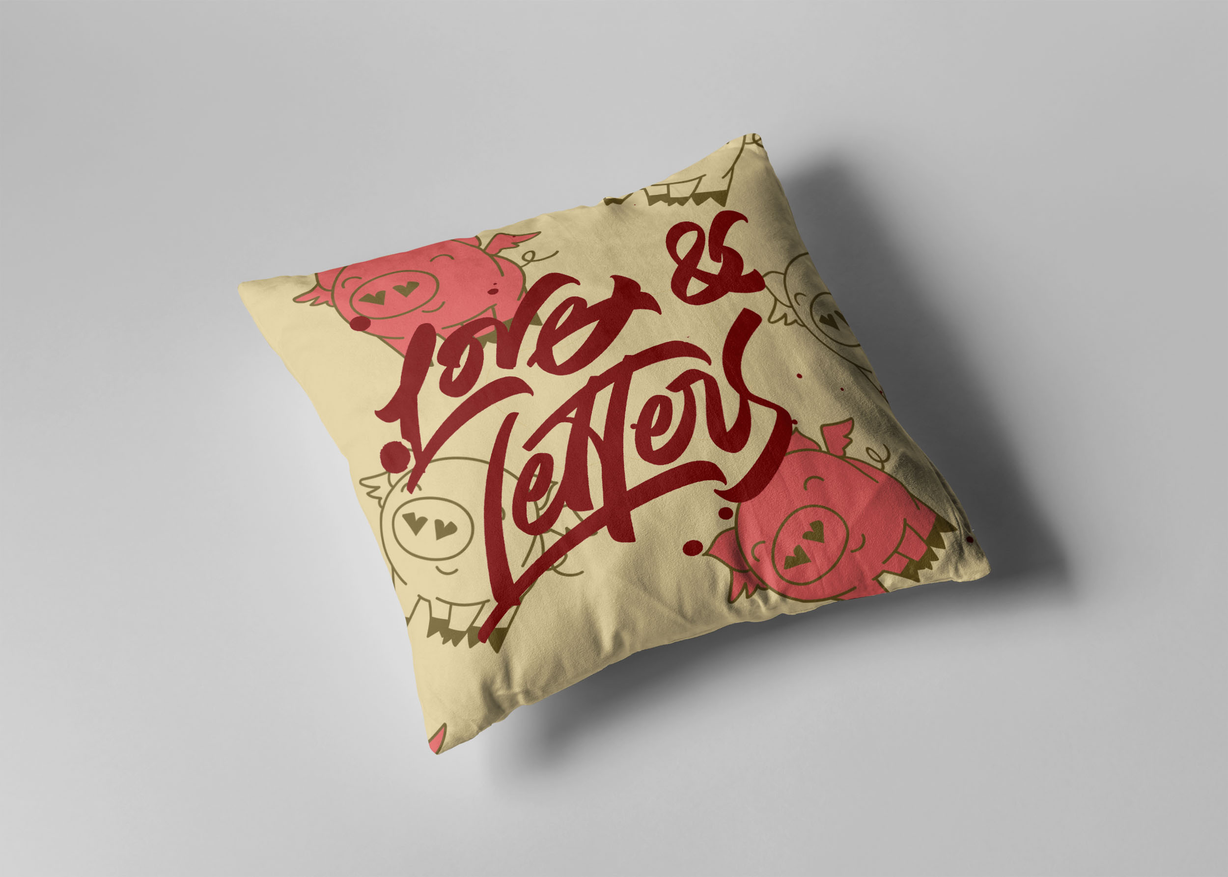 Pillow cover Design Mockup