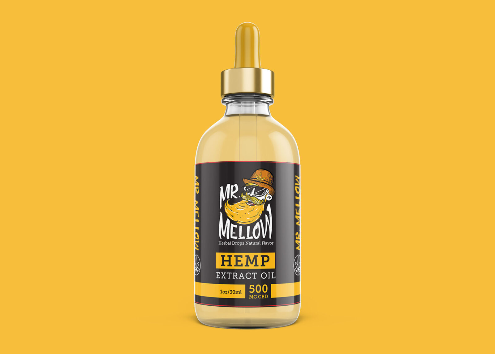 Hemp Extract Oil Mockup