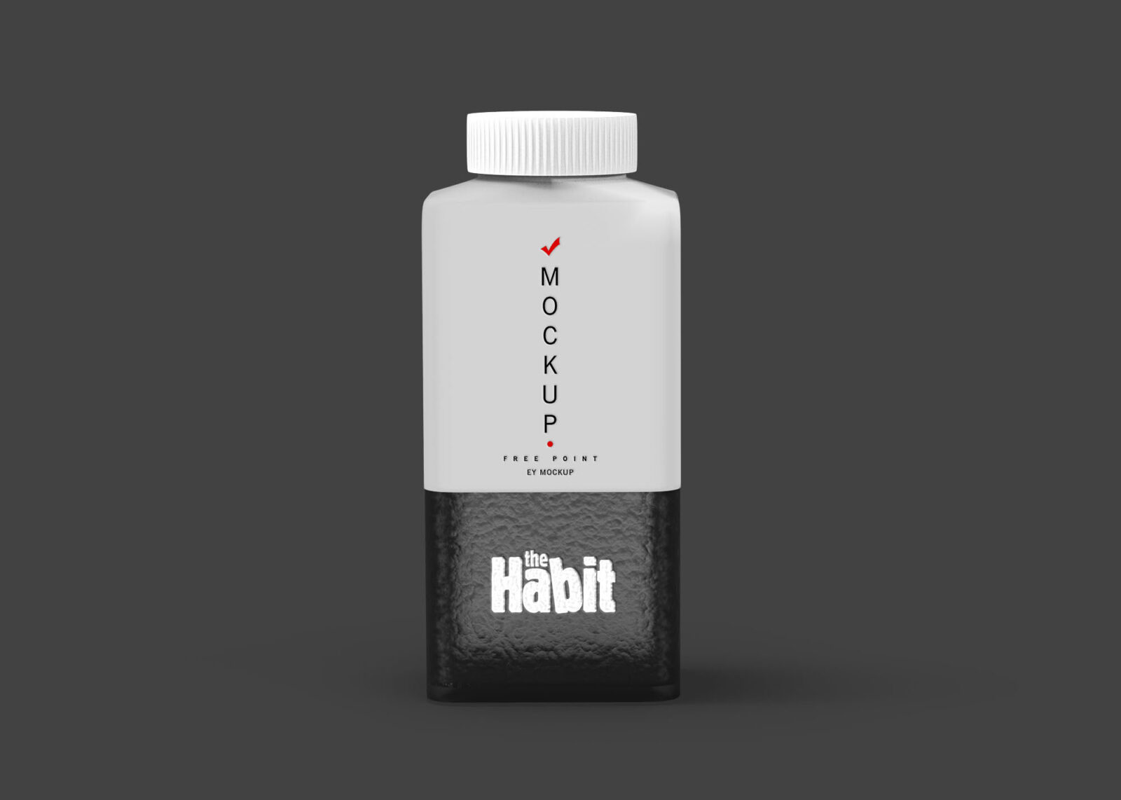 The Habit Juice Label Design Mockup
