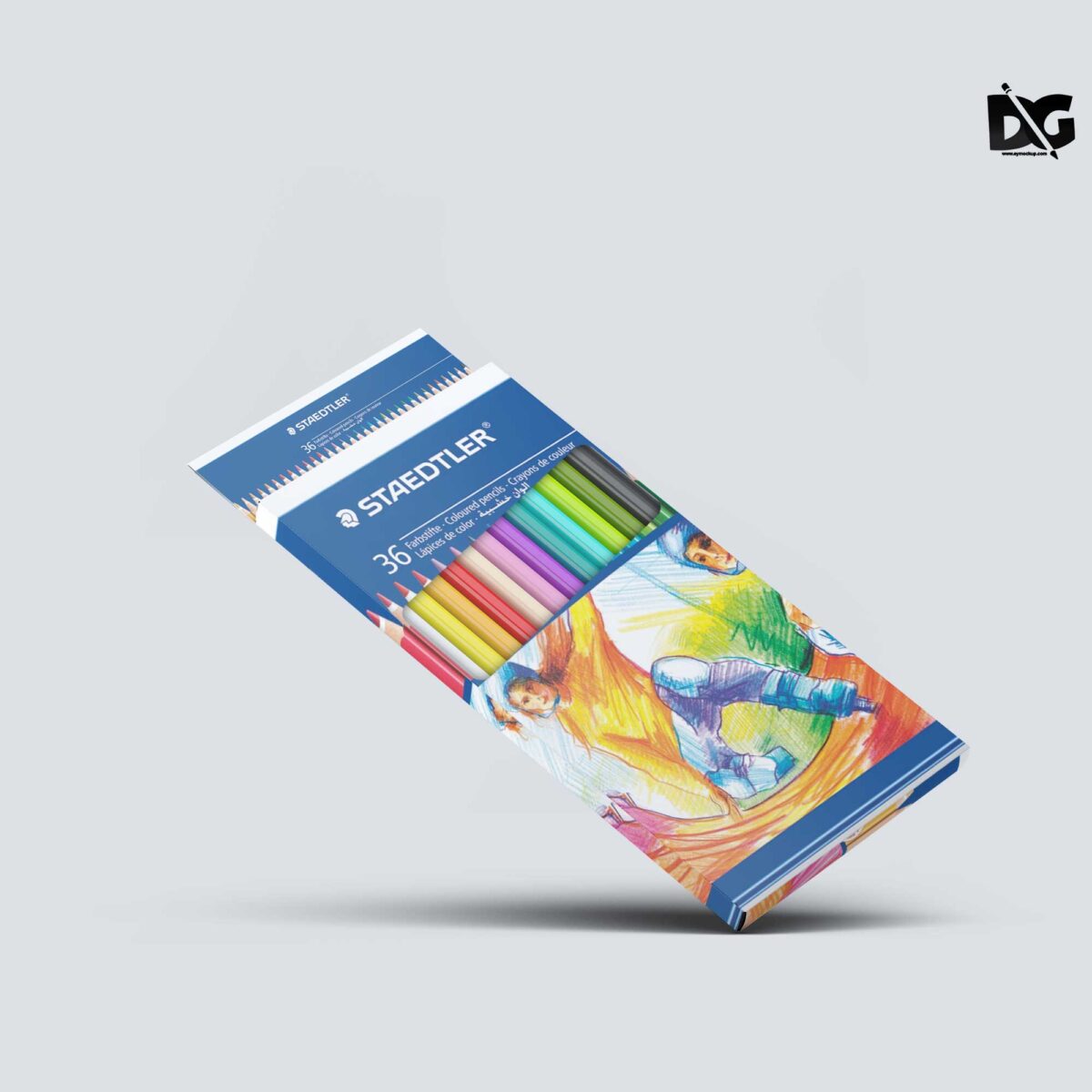 Staedtler Pencil Box Mockup
