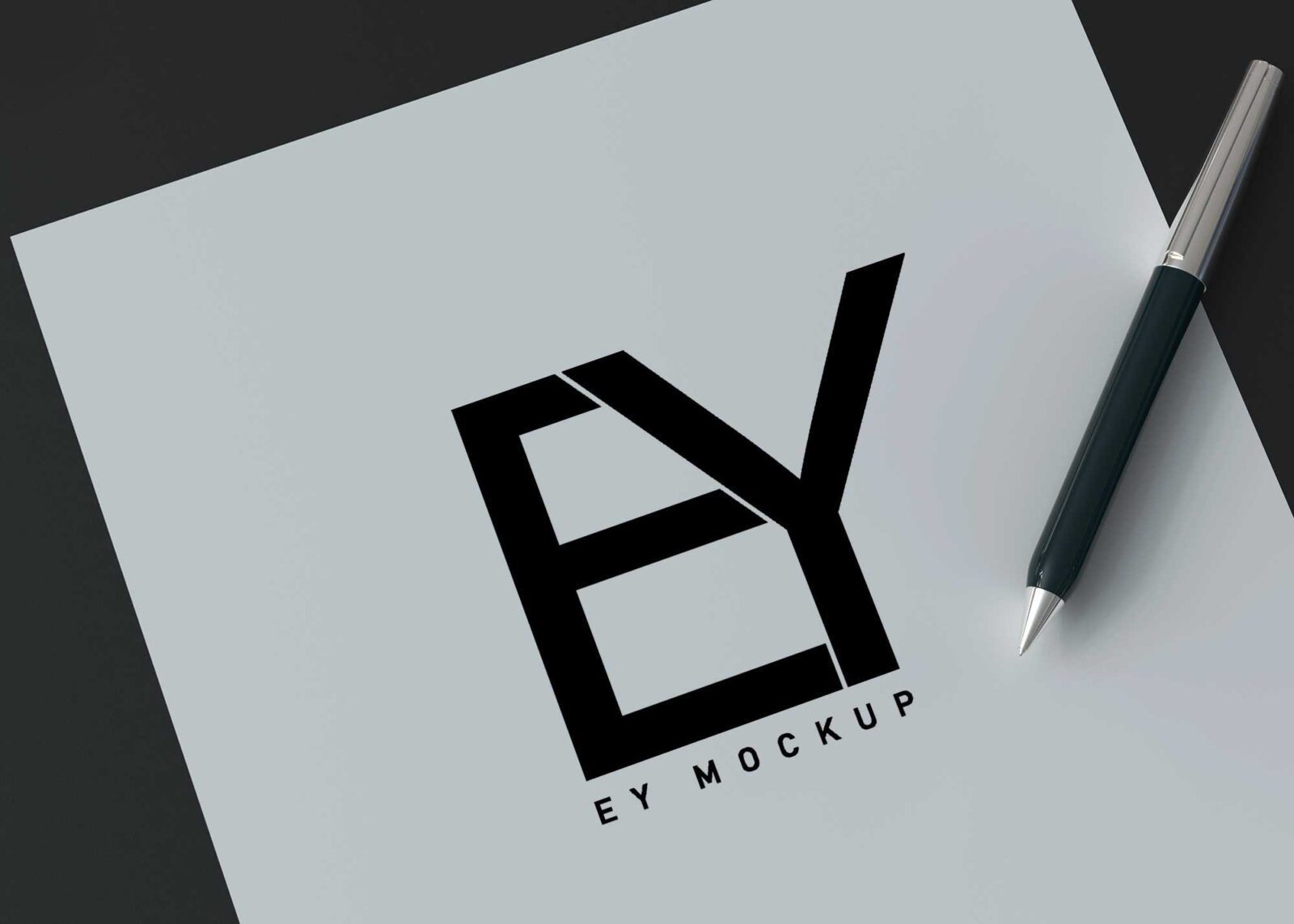 Aesthetic Pen Mockup
