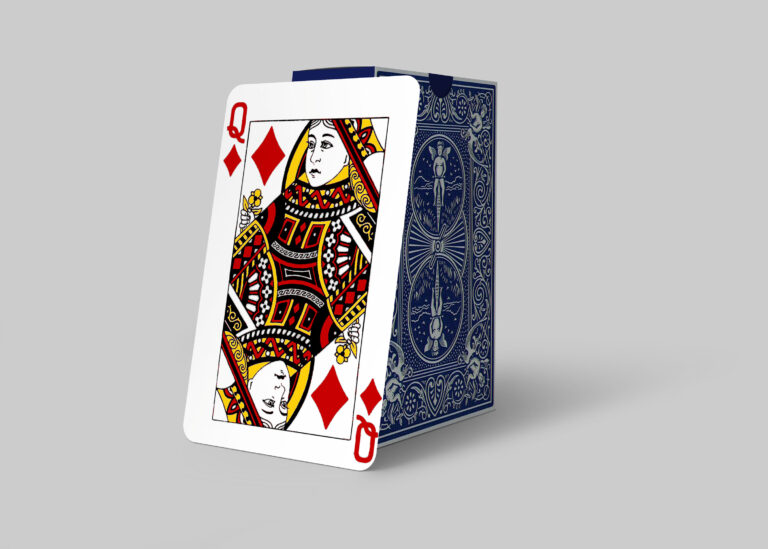 Queen Card Design Mockup