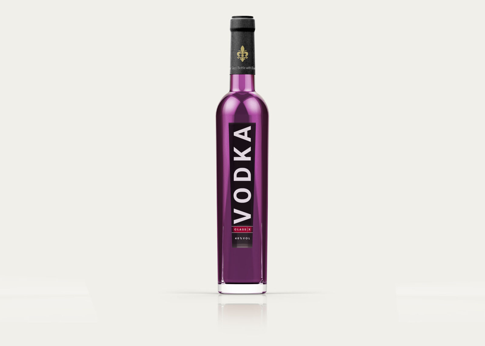 Premium Vodka Bottle Mockup