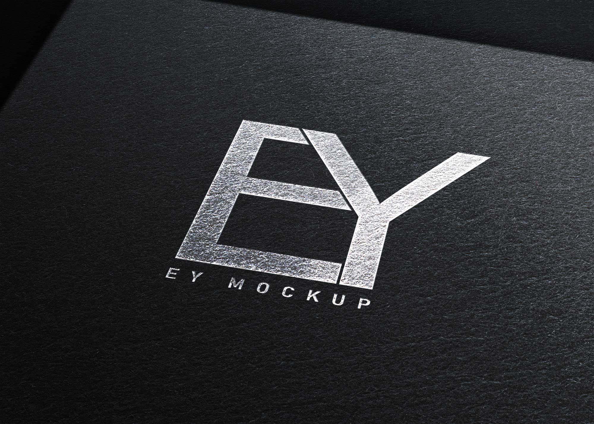 Silver Stamping Logo Mockup