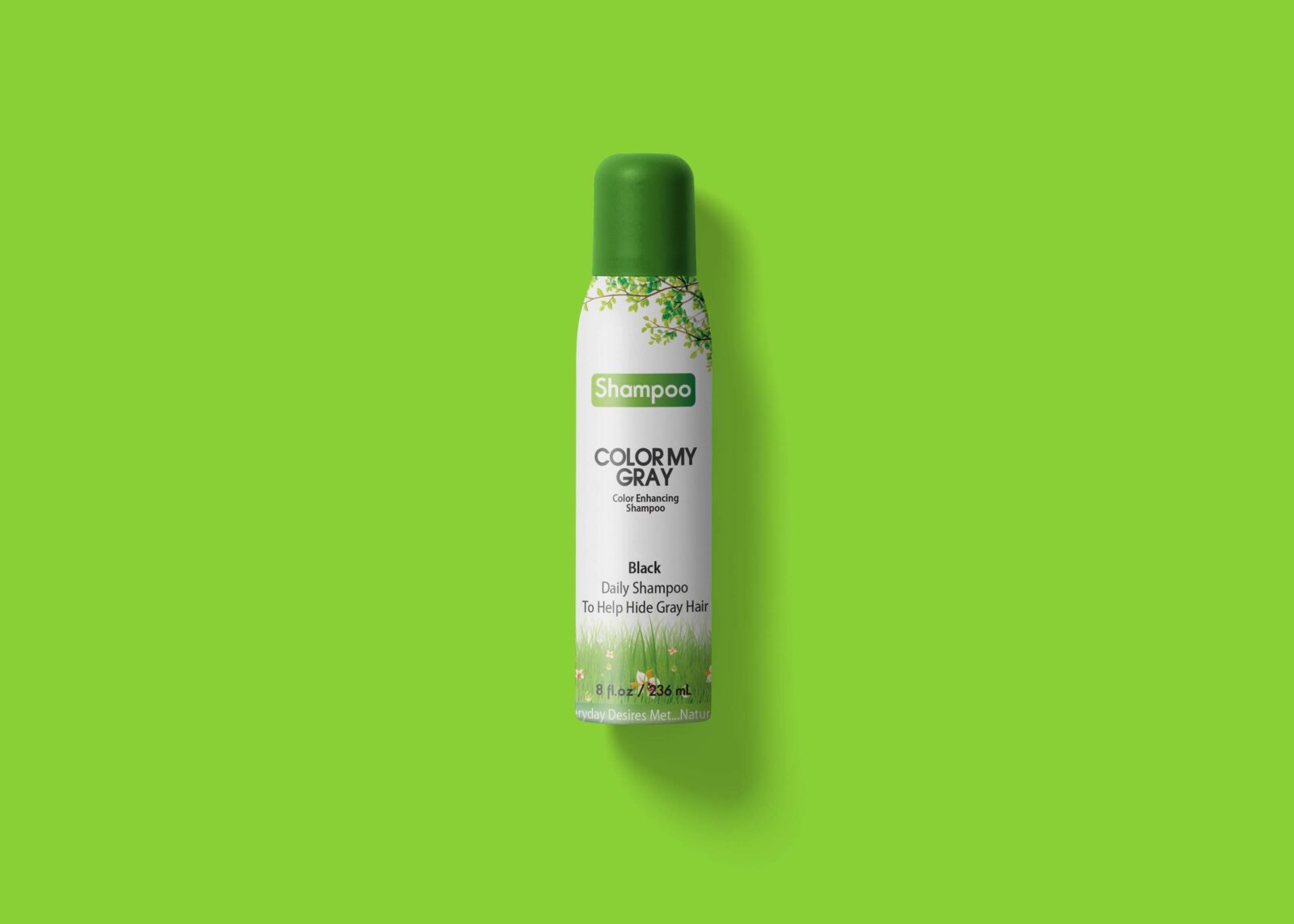 Color My Gray Shampoo Bottle Mockup