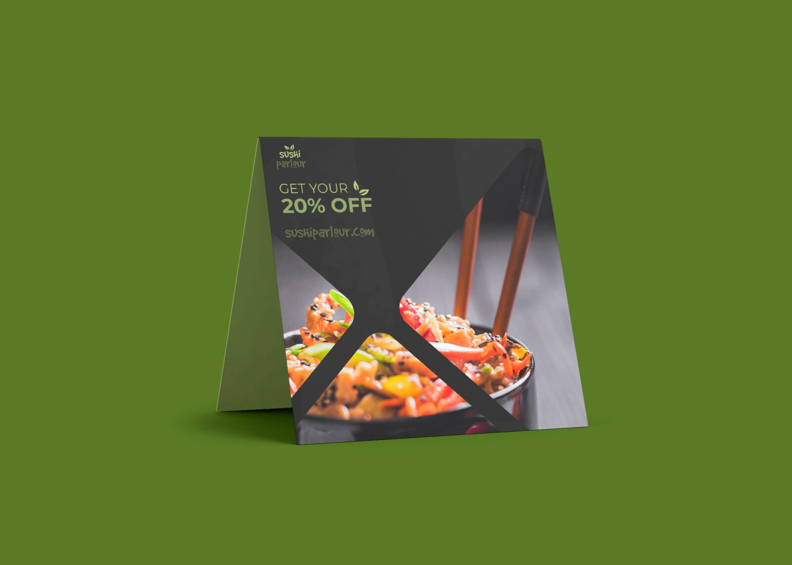 Table Tent Banner Mockup