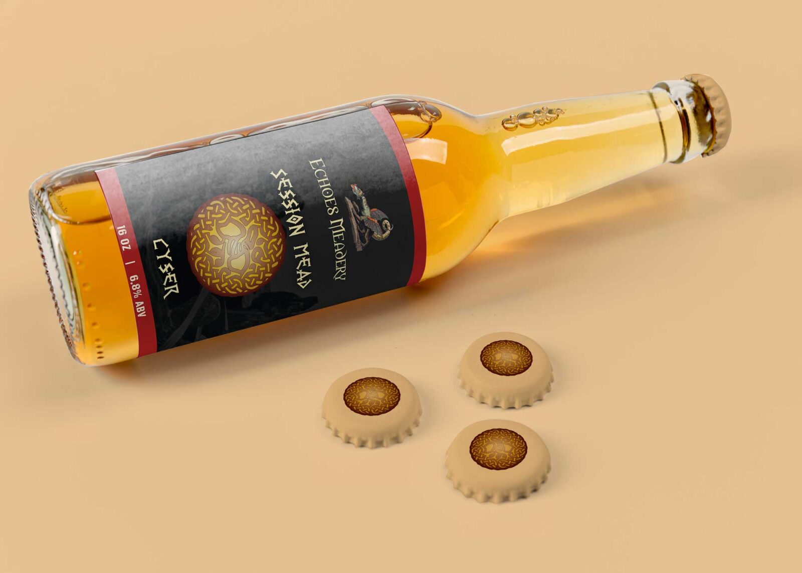 Trade Beer Bottle Mockup