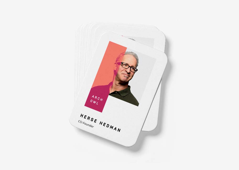 Arch Owl Business Card Mockup