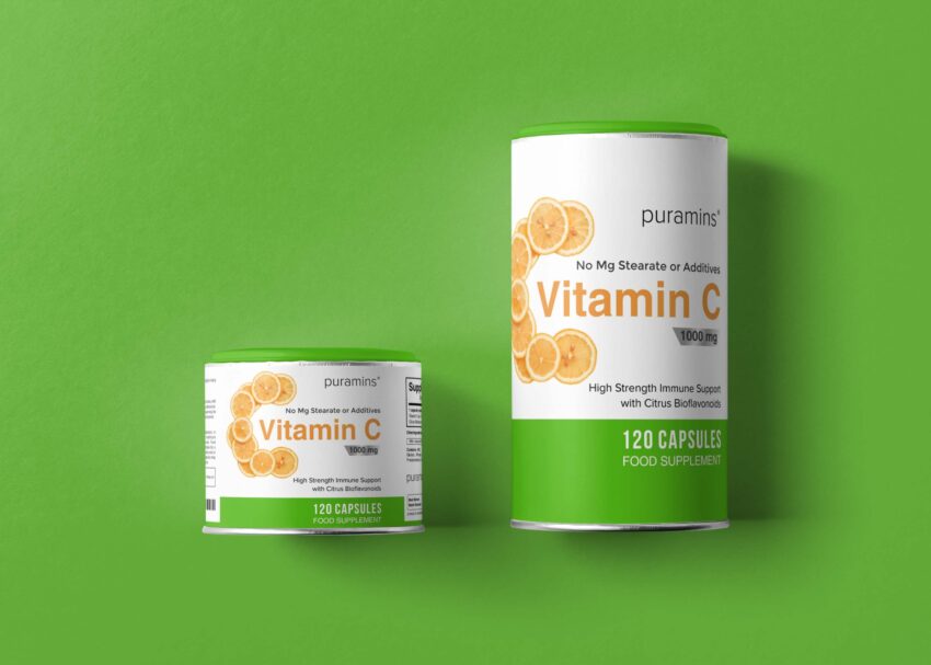 Free Vitamin Tin Can Mockup