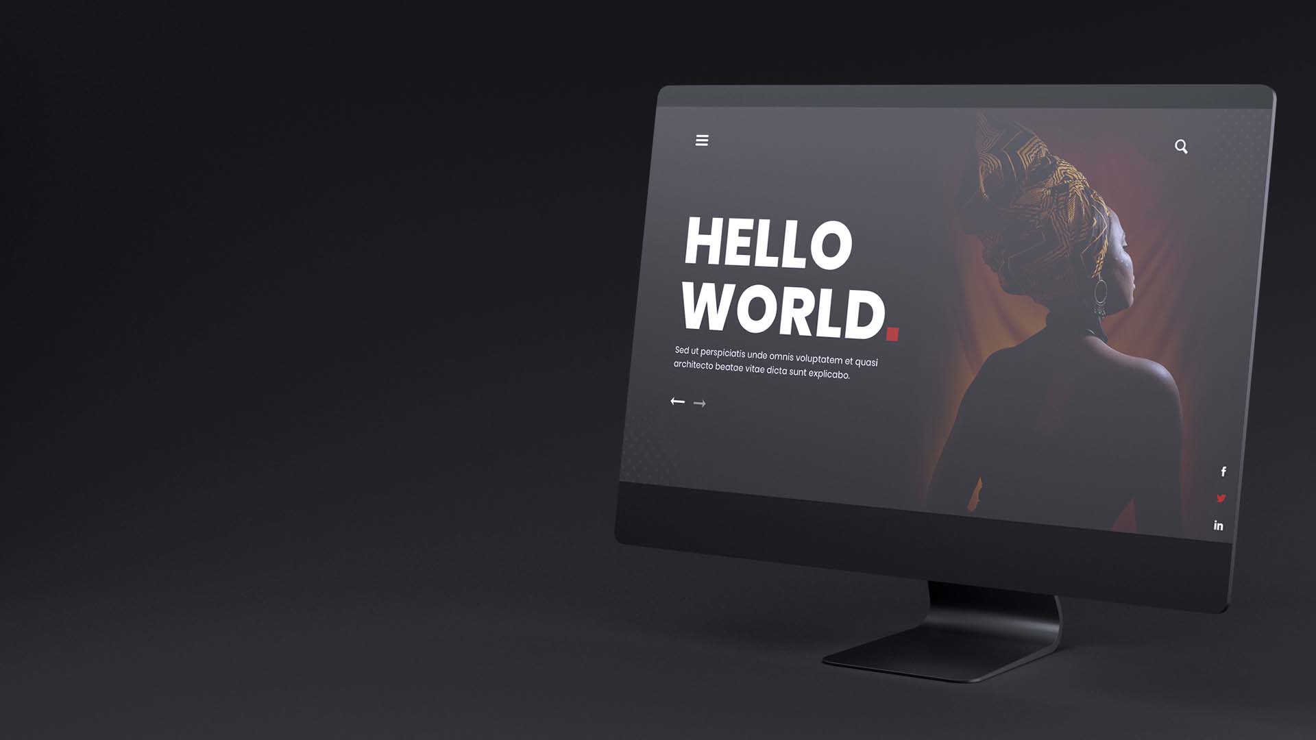 iMac In Light Space Grey Mockup