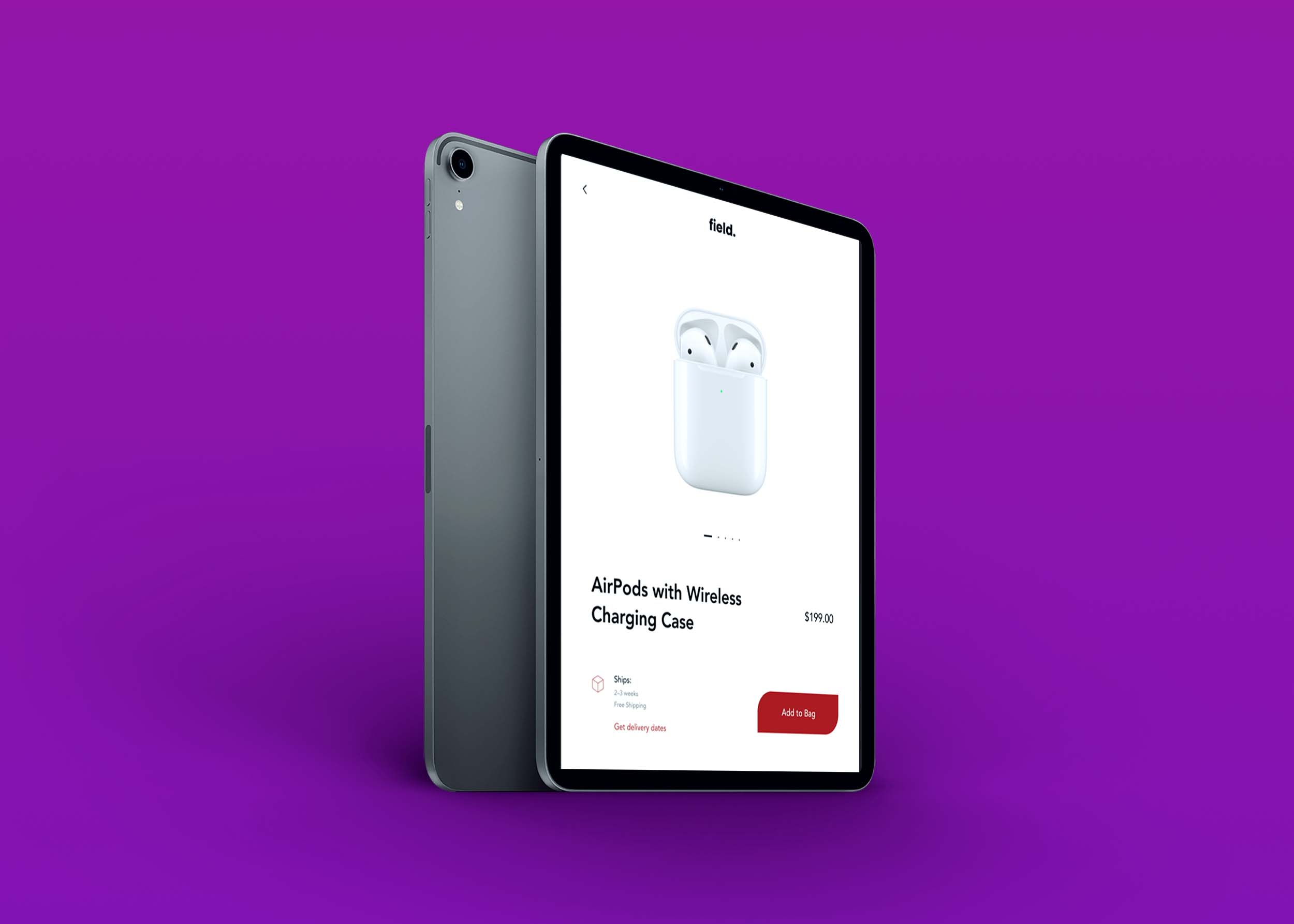 iPad Pro Grey Mockup