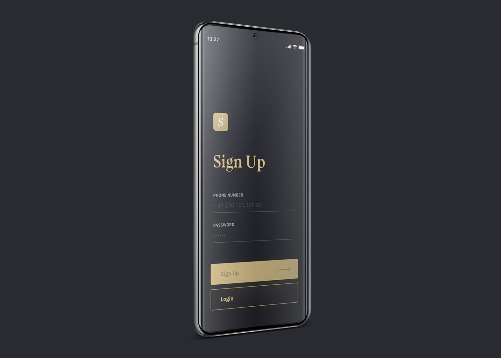 Matte Black iPhone X Mockup