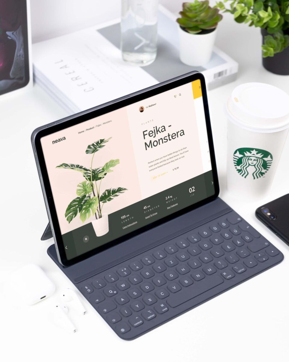 ipad Pro & Keyboard Mockup
