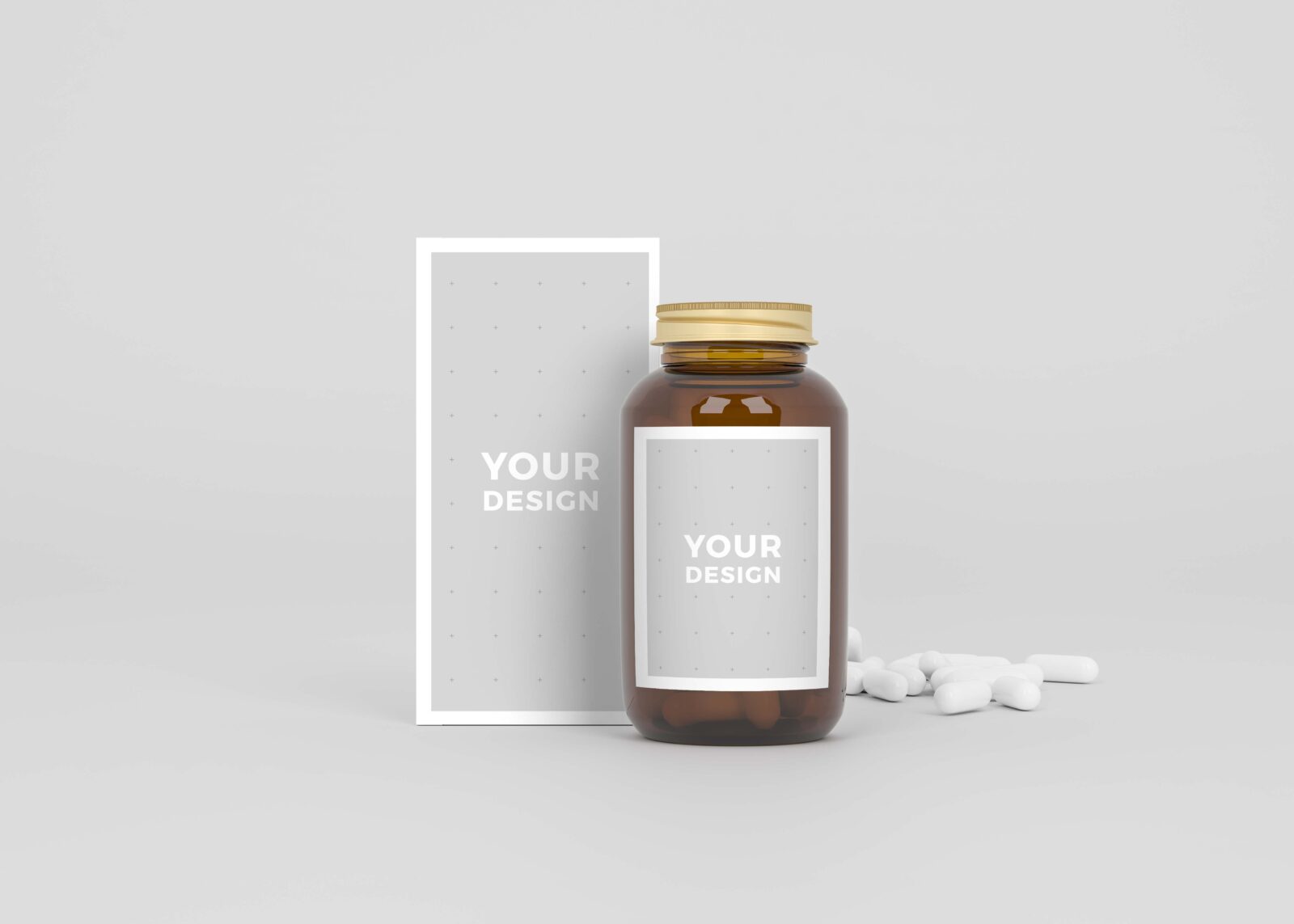 Capsule Medical Bottle Mockups