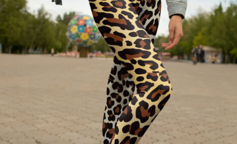 Leopard Printed Leggings Mockup
