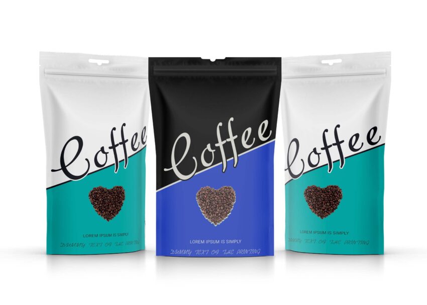 New Cappa Coffee Pouch Label Mockup