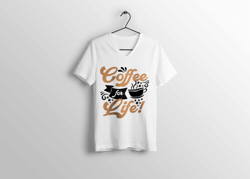 Coffee For Life T-shirt Design