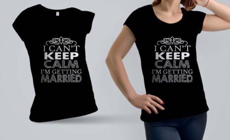Getting Married T-shirt Design (2)