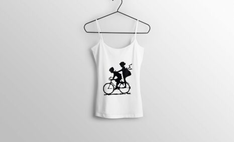 Girl Boy Cycle T-shirt Design (2)