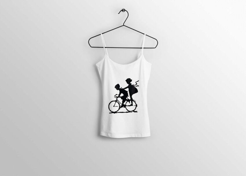 Girl Boy Cycle T-shirt Design (2)