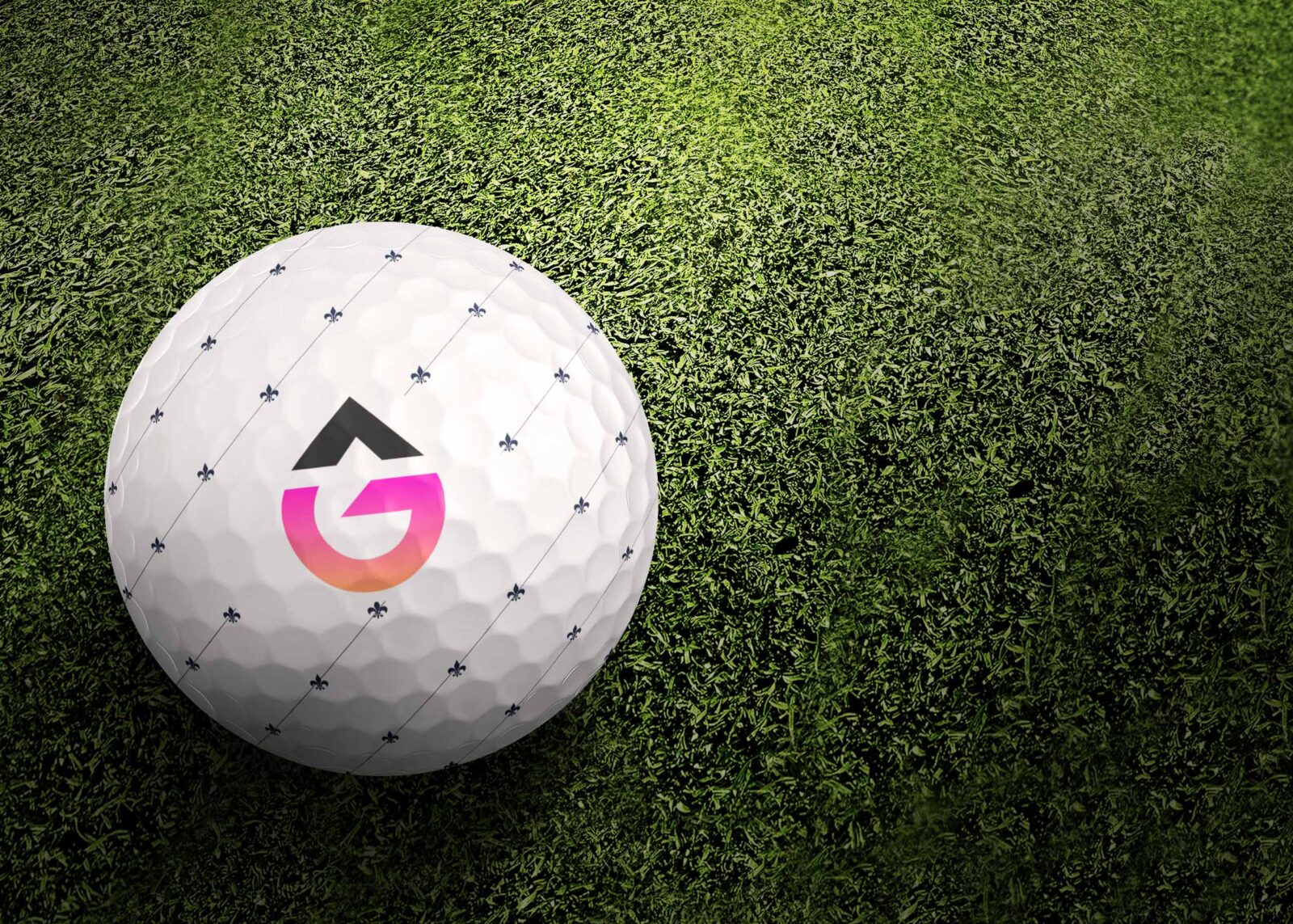 Golf Ball Logo Mockup