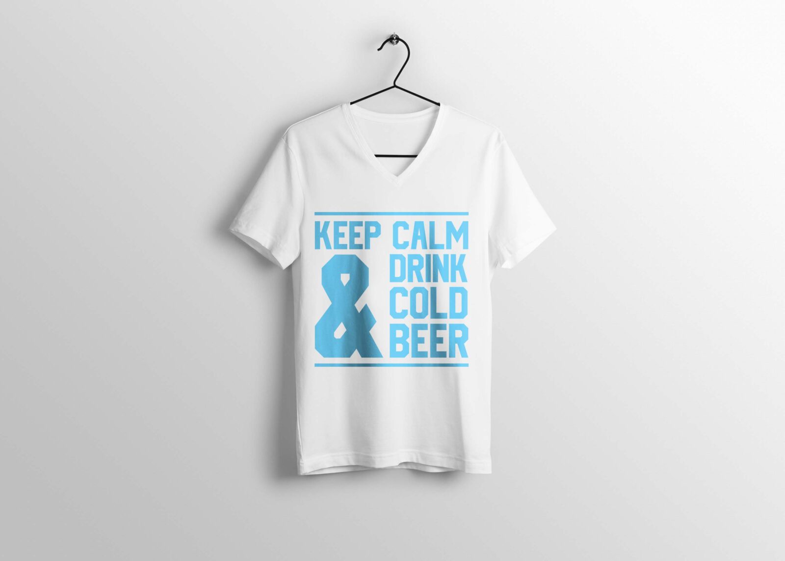 Men Cold Beer T-shirt Design
