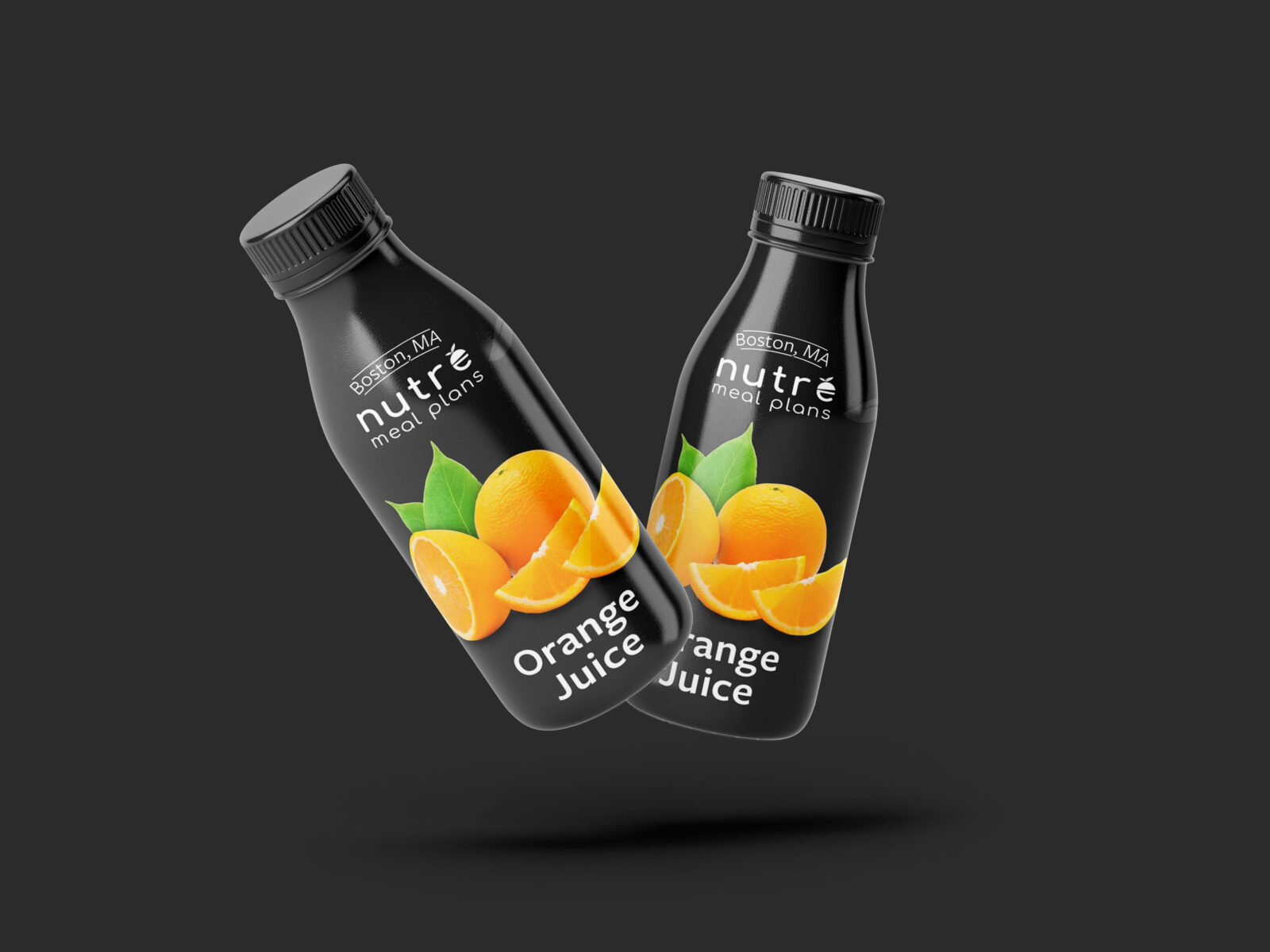 Orange Bottle Mock-up