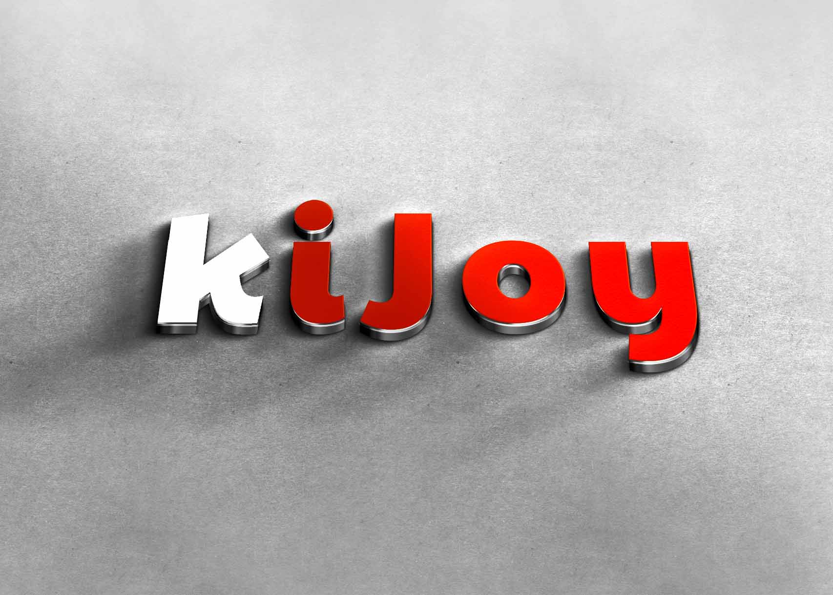 3D Effect Logo Mockup