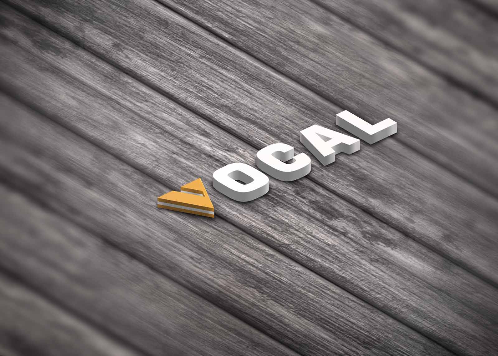 3D Isometric App Logo Mockup