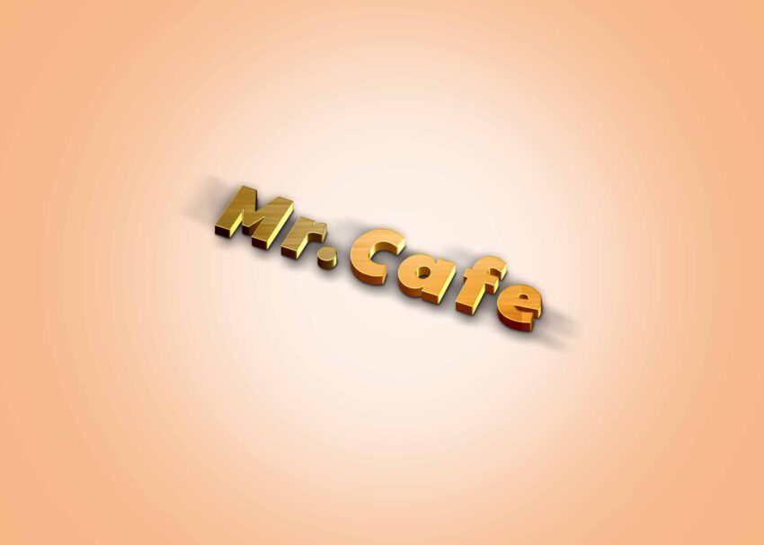 3D Logo Wall Mockup Free Download