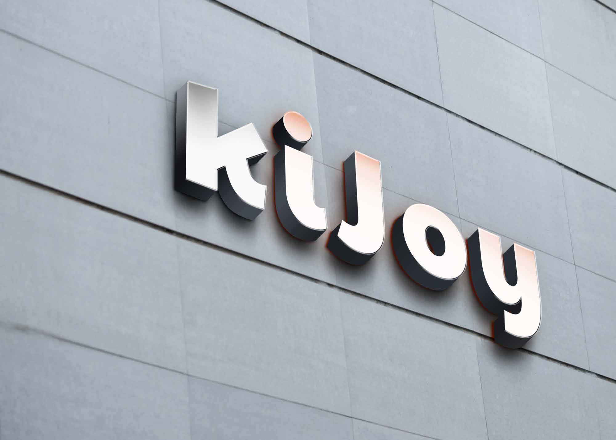 3D Office Glass Logo Mockup