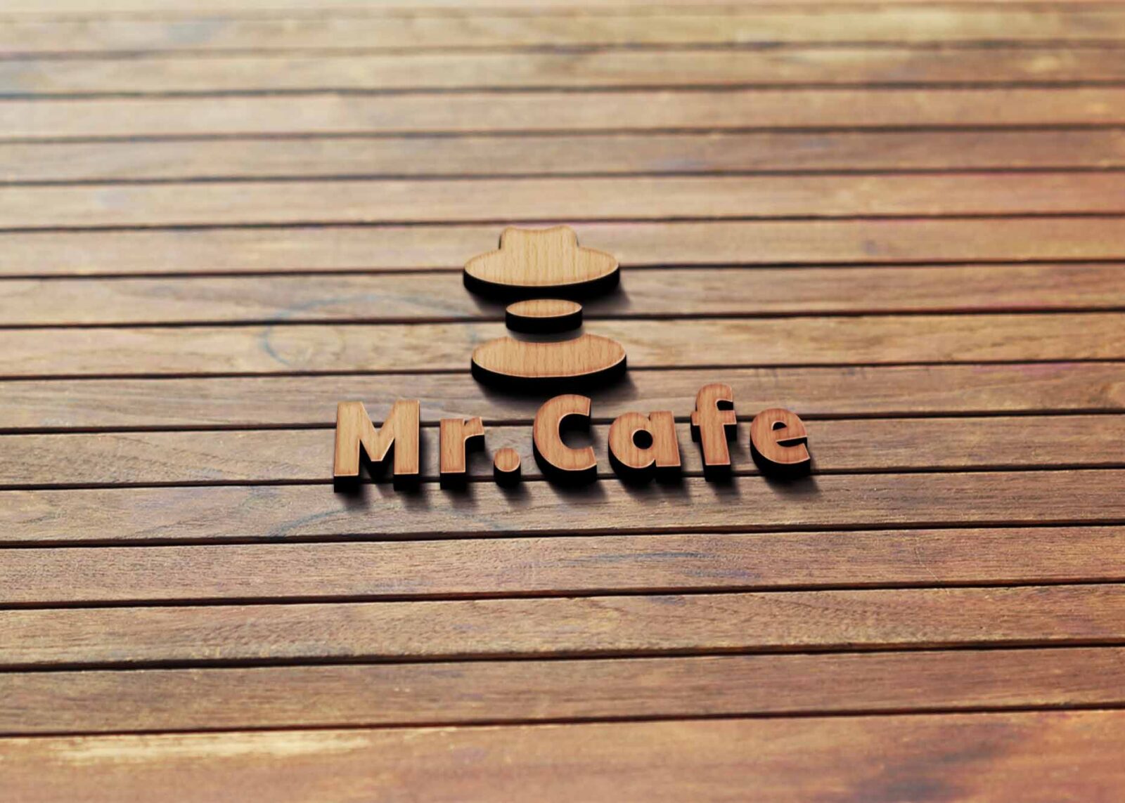 Corel Draw 3D Wall Logo Mockup