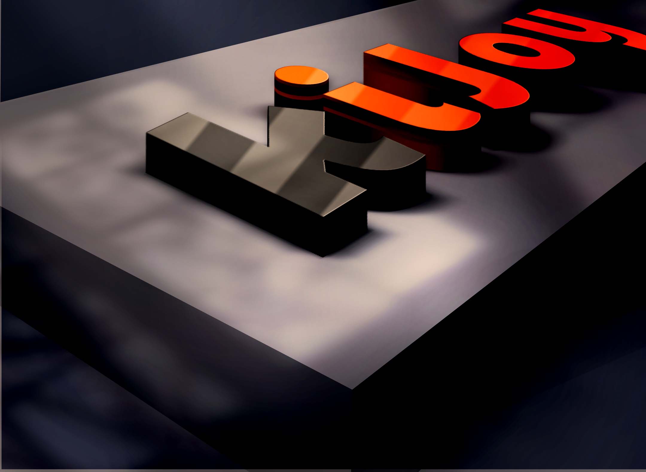 3D Wall Logo Free Mockup PSD Download