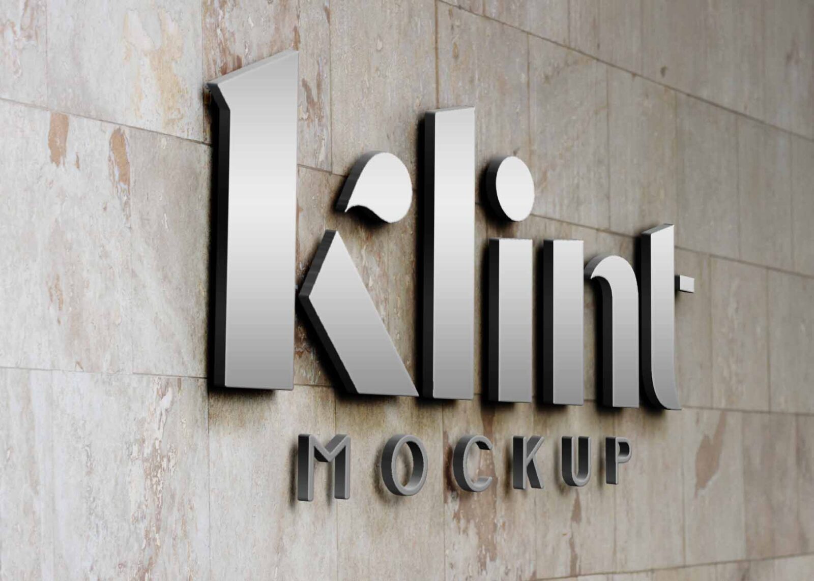 Big Client 3D Logo Mockup